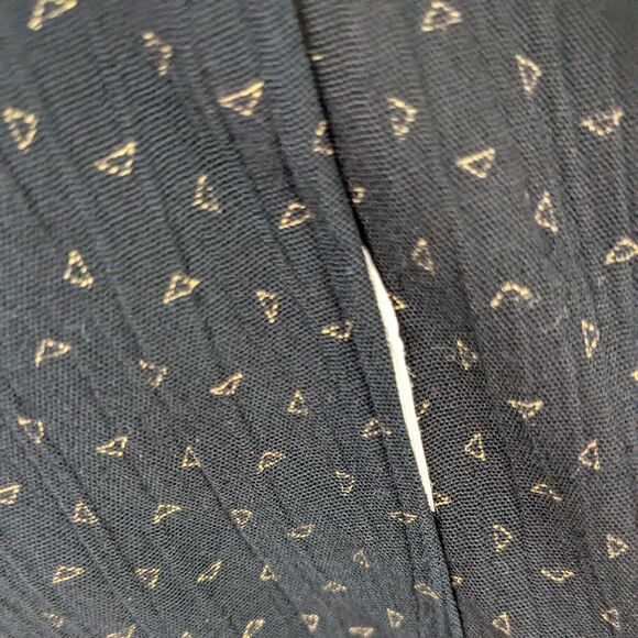 Vintage Kimono Top M Black Pink Cardigan Patchwork Color Artsy Eclectic 90s - Picture 10 of 14